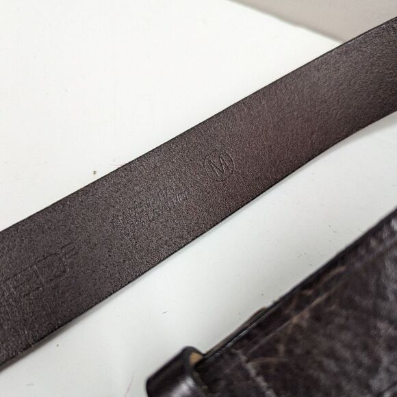 Dsquared2 Leather Belt with Maple Leaf Buckle – Size 34–38.5 – Made in Italy - Picture 4 of 9